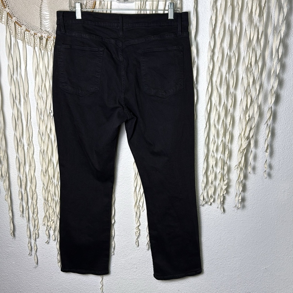 FRAME Black Le High Straight Crop Denim Size 33 - Picture 5 of 11